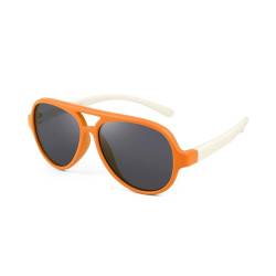 FEISEDY Kinder Polarisierte Sonnenbrille 3-14 Jahre Pilotenbrille Brille für Neugeborene, Jungen und Mädchen UV400 Schutz mit TR90 Rahmen und TAC Linse B2789 von FEISEDY