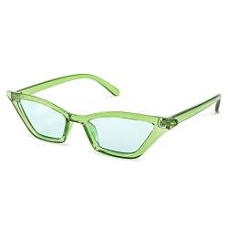 FEISEDY Kleine Katzenauge Sonnenbrille Damen Vintage Square Cat Eye Brille mit UV400 Schutz B2291 von FEISEDY