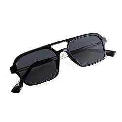 FEISEDY Pilotenbrille Sonnenbrille Herren Damen Vintage Übergroße Quadratisch UV400 Fliegerbrille Unisex B2752 von FEISEDY