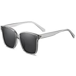 FEISEDY Polarisierte Sonnenbrille Herren Große Brillen Damen Vollrand Sonnenbrille Eckig für Frauen und Männer B1068 von FEISEDY