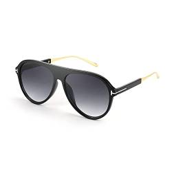 FEISEDY Retro Pilot Sonnenbrille 70er Jahre Vintage Runde Sonnenbrille Great für Frauen Männer B2778 von FEISEDY