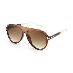 FEISEDY Retro Pilot Sonnenbrille 70er Jahre Vintage Runde Sonnenbrille Great für Frauen Männer B2778 von FEISEDY
