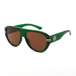 FEISEDY Retro Sonnenbrille Polarisiert Damen Herren Trendy 70s Vintage Designer Brille Groß mit UV400-Schutz B4150 von FEISEDY