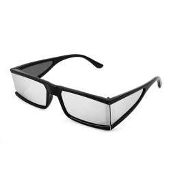 FEISEDY Sonnenbrille Cool Futuristisch Rechteckig Cyber Herren Damen Punk Sonnenbrille Cosplay Sonnenbrille B2739 von FEISEDY