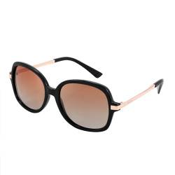 FEISEDY Sonnenbrille Damen Polarisiert Klassische Vintage 80er Brille für Frauen mit UV400 Schutz und Elegante Metallbügel B2683 von FEISEDY