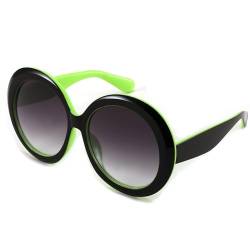 FEISEDY Übergroße Runde Sonnenbrille Damen Herren Retro Große Brille für Party Konzert Rave Festivals mit UV400 Schutz B0017 von FEISEDY