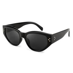 FEISEDY Vintage Sonnenbrille Damen Retro Katzenauge Brille Stilvoll Cateye mit UV400 Schutz B2365 von FEISEDY
