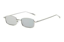 FEISEDY klassische dünne Sonnenbrille rechteckig Retro klein Metall Rahmen Farbe Bonbons B2295 von FEISEDY