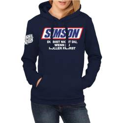 FELDWEGHEIZER Damen Mädchen Kapuzenpullover Hoodies Simson Sprüche Motive Frauen Girls Enduro von FELDWEGHEIZER