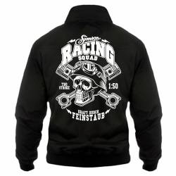 FELDWEGHEIZER Männer Harrington Jacke Ostdeutschland Simson Racing Team (mit Rückendruck) Größe S - 5XL von FELDWEGHEIZER