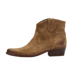 Felmini - Damen Schuhe - Verlieben WEST B504 - Cowboy Stiefeletten - Echtes Leder - Beige - 41 EU Size von FELMINI FALLING IN LOVE