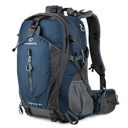 FENGDONG Wasserdichter, leichter Rucksack für Wandern, Camping, Reisen, für Damen und Herren, 40 l von FENGDONG