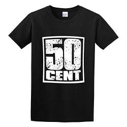 Men's 50 Cent Square Logo Regular Fit T Shirt L von FENGMI