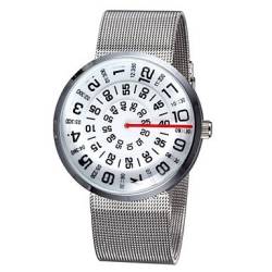 FENKOO Herren Armbanduhr Quartz Armbanduhren für den Alltag Legierung Band Schwarz/Silber/Gold Marke- von FENKOO