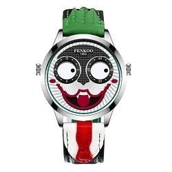 FENKOO Joker Herrenuhr Luxus Fun Clown Herrenuhren Wasserdicht Mode Wristmatches for Herren Relogio Masculino von FENKOO