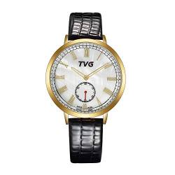 FENKOO TVG Armbanduhren TVG Damenuhr Quarzuhr 30 Meter wasserdichte Gürteluhr (Color : 2) von FENKOO