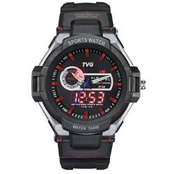 FENKOO TVG Armbanduhren TVG Sportuhr leuchtende wasserdichte elektronische Quarzuhr Männer Sportuhr (Color : 2) von FENKOO