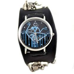 FENKOO Unisex Punk-Stil sehen Schädel Armbanduhr Ghost Head Watch (Color : 1) von FENKOO