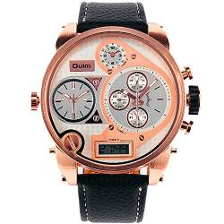 FENKOO beiläufige Uhr Dial Herrenuhr Gürtel importiert Quarzuhr Herrenuhr Marke Sportuhr Militäruhr (Color : 1) von FENKOO