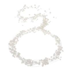 Handgefertigtes Perlen-Haarband für Braut, 70 cm lang, Kopfschmuck, Hochzeits-Haarschmuck, Stirnband, Schmuck, koreanischer Mode-Haarschmuck, Perlenhaarband von FENOHREFE