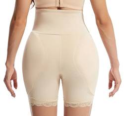 FEOYA Damen Butt Lifter Höschen Hüfte Push Up Tummy Control Hose Po Gepolstert Hip Enhancer Shapewear Miederslip Padded Seamless Miederhose Figurformender Miederpant Unterhose - S von FEOYA