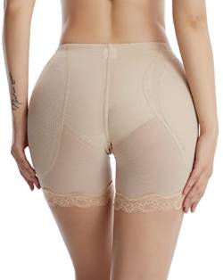 FEOYA Damen Butt Lifter Miederhose Gepolstert Miederslips Seamless Bauchsteuerung Unterhose Slip Unterwäsche Briefs Panties - 5XL von FEOYA