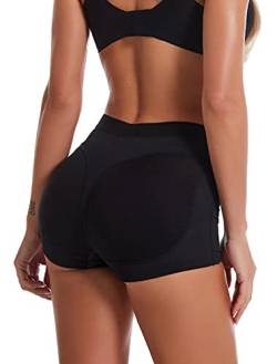 FEOYA Damen Butt Lifter Miederhose Gepolstert nahtlos Miederslips Seamless Bauchsteuerung Unterhose Slip Unterwäsche Briefs Panties - S von FEOYA