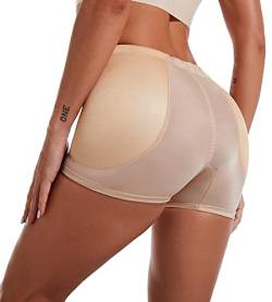 FEOYA Damen Butt Lifter Push-up Panties Miederslip mit Bauch-Weg-Effekt Miederpants String Mieder Butt Lifter Shaper figurenformend Shapewear - XS von FEOYA