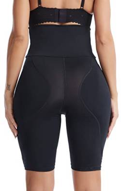 FEOYA Damen Figurenformend Miederpants Miederhose Shapewear Bauch-Weg-Effekt Body Shaper mit Bein Hohe Taille Unterwäsche Nahtlose Taillenformer Bauchweg Unterhosen-S-6XL von FEOYA