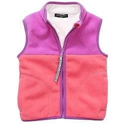 FEOYA Fleeceweste Kinder Winter Weste Jungen Mädchen Atmungsaktive Softshell Weste Kinder Outwear 2-9 Jahre von FEOYA