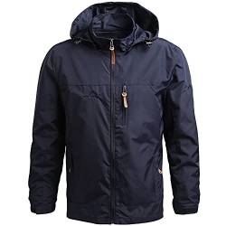 FEOYA Herren Outdoor Jacke Leichte Wanderjacke Herren Wasserdicht Funktionsjacke Herren Sommer Regenjacke Herren Wasserdicht Sportjacke Arbeitsjacke Herren Winddichte Xxl von FEOYA