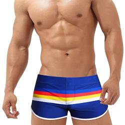 FEOYA Herren Schwimmhose Schnelltrocknend Badehose Trainings Badeslip Kurz Badeshort UV Schutz Männer Schwimmshorts Badepants Strandhosen Shorts Schwimmwear Tunnelzug Low Rise Brief von FEOYA