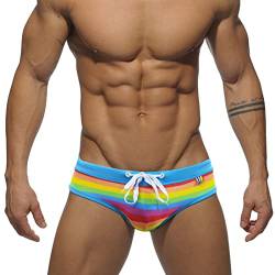 FEOYA Herren Schwimmhose Schnelltrocknend Badehose Trainings Badeslip Kurz Badeshort UV Schutz Männer Schwimmshorts Badepants Strandhosen Shorts Schwimmwear Tunnelzug Low Rise Brief von FEOYA