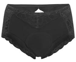 FEOYA Herren Sissy Lace Unterwäsche Hiding Gaff Panties Shaping Slip für Crossdresser Transgender, Schwarz-1, Large von FEOYA