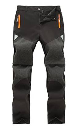 FEOYA Kinder 2-in-1-Funktionshose Jungen Mädchen Outdoorhose Schnelltrockend Leicht Sommer Frühling Wanderhose Trekkinghose von FEOYA