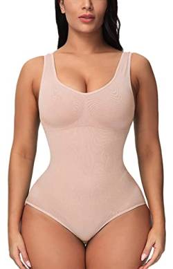 FEOYA Shapewear Damen Bauchweg Stark Formend Miederbody Stark Formend Body Shaper Bodysuit Women Body Shapewear M von FEOYA