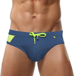 FEOYA Sommer Schwimmhose für Herren Badehose Kurz für Surfen Freizeit Badepants für Wassersport Navy L von FEOYA