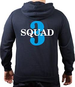 Chicago FIRE Dept. Squad 3, Blue, Old Emblem, Navy Hoodie (L) von FEUER1