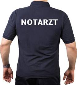 FEUER1 Polo Navy, Notarzt in weiß XL von FEUER1