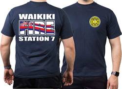 T-Shirt Navy, Waikiki FIRE - Station 7, Honolulu.(Hawaii) XL von FEUER1