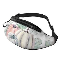 Frühlingsgras-Druck, Outdoor-Sport, Gürteltasche, Freizeit-Sport, Hüfttasche für den Alltag, lässige Brusttasche für Männer und Frauen, Herbst-Kürbis-Druck, Einheitsgröße von FFEXS