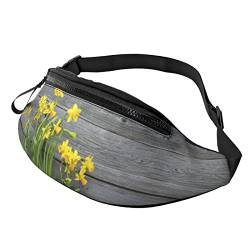 Irland Outdoors County Clare The Cliffs Print Outdoor Sport Bauchtasche Freizeit Sport Hüfttasche Alltag Casual Brusttasche für Männer und Frauen, Blumenstrauß mit Narzissen, Einheitsgröße von FFEXS