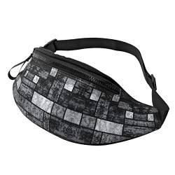 Jeju Island Korea Print Outdoor Sport Bauchtasche Freizeit Sport Hüfttasche Alltag Casual Brusttasche für Männer und Frauen, Abstrakter grauer Druck, Einheitsgröße von FFEXS