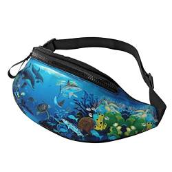 Snowmobile Print Herren und Damen Freizeit Sport Hüfttasche Outdoor Sport Fanny Pack Alltag Casual Brusttasche, Meeresblauer Aufdruck, Einheitsgröße von FFEXS