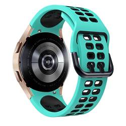 FFHAO 20 mm Ersatz-Smartwatch-Armband für Samsung Galaxy Watch 4 44 40 mm Silikon-Uhrenarmband Watch 4 Classic 46 42 mm Armband, Classic 42mm, Achat von FFHAO