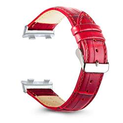 FFHAO Passend für Oppo Watch mit Bambus-Muster, 41 mm / 46 m, Krokodil-Armband, Einheitsgröße, Achat von FFHAO