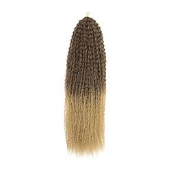 Damenperücken Haarersatz Perücken Haare Brasilianische Zöpfe Haare Naturblondes Haar for Schwarze Frau Langes Flechthaar Perücke für Mode (Size : 3Pcs/Lot, Color : 01_20INCHES) von FFNUM