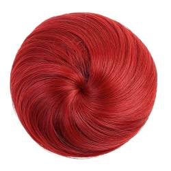 Haargummi Verlängerung Synthetische Chignon Scrunchie Haarknoten Clip In Haarverlängerungen Haarteile mit Kordelzug, gerade Kordelzug Pferdeschwanz Haarteile for Frauen Mädchen Easy Scrunchies Haartei von FFNUM