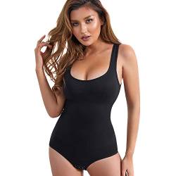 FFWTPY Damen Shapewear Bauchweg Bodysuit Miederbody Stark Formend Figurformender Shaping Body Nahtlose Body Shaper Formende Bodys Taillenformer Mieder String Taillenmieder Bodyshape von FFWTPY