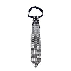 Strass-Krawatte – Kinder Herren und Damen, glänzend, Pailletten-Krawatte, ideal für Hochzeiten, Halloween, Cosplay, Show, verstellbare Krawatte, schwarz von FFtto